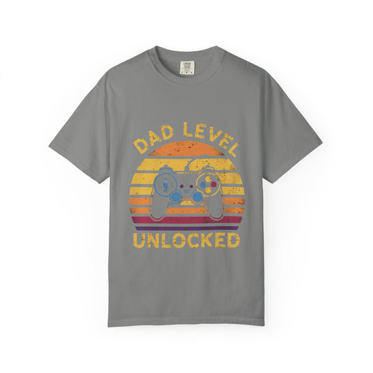 Dad Level Unlocked T-Shirt, Funny Gamer Tee, Gift for Dads, Father's Day Apparel, Unisex Graphic Shirt, Casual Gaming Wear