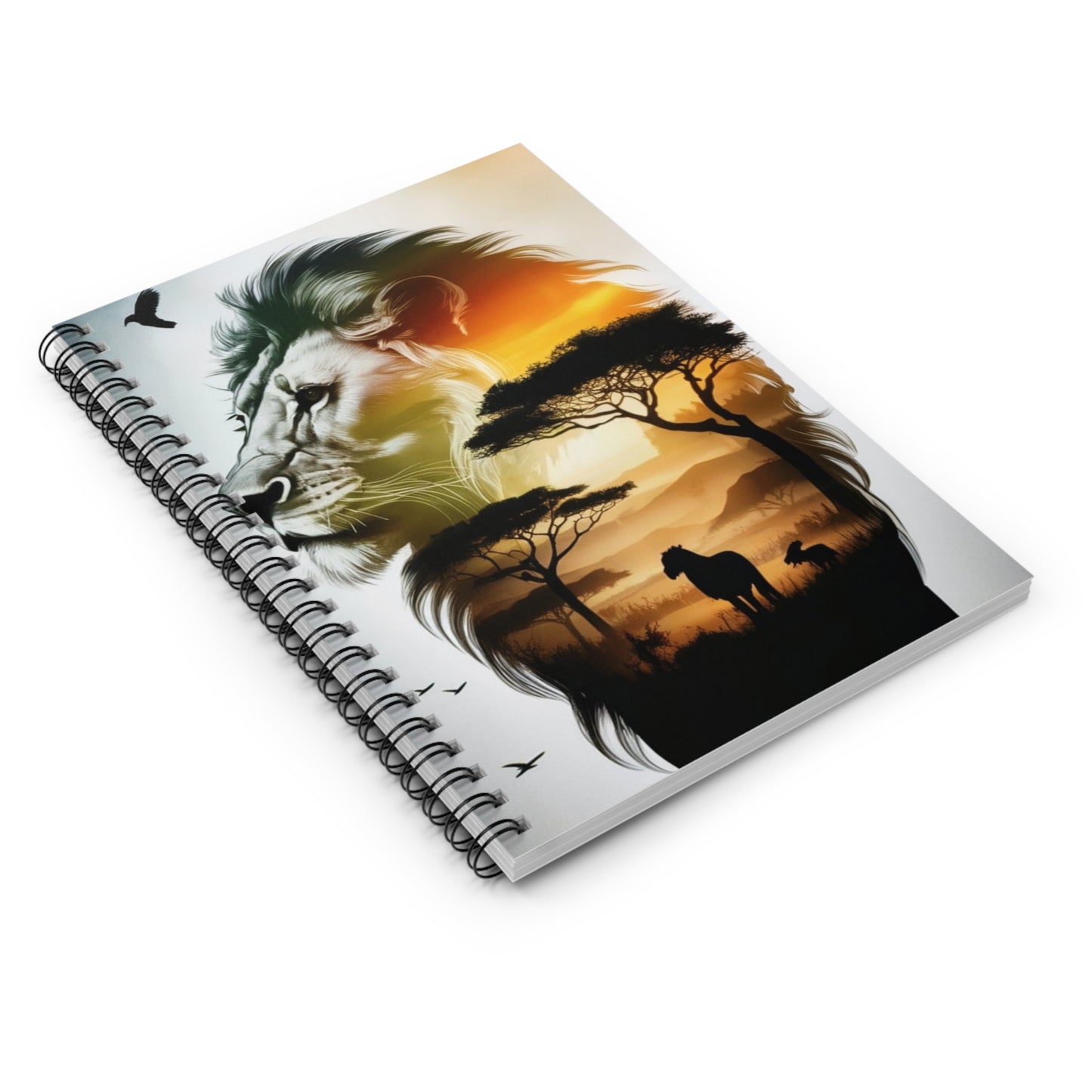 Majestic Lion Spiral Notebook