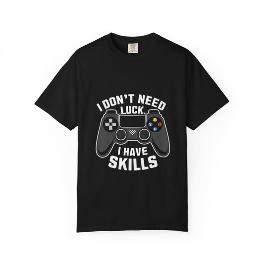 Gaming Skills Unisex T-Shirt - Playful Gamer Shirt, Perfect for Birthdays, Game Nights, Casual Wear, Funny Gift for Gamers