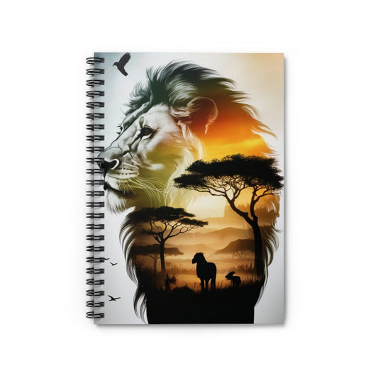Majestic Lion Spiral Notebook, Nature Lover Journal, Gift for Animal Enthusiasts, Creative Writing Diary, Unique Art Notebook, Wild [...]