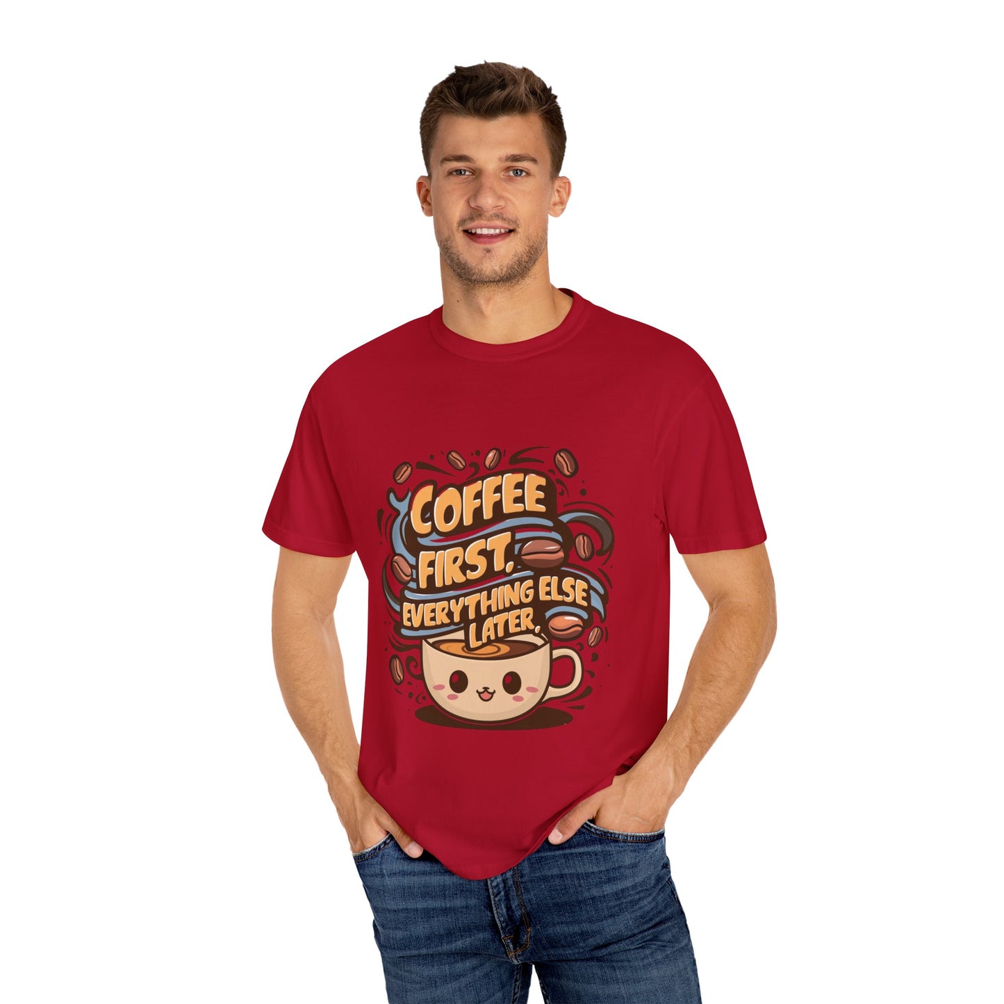 Coffee First Unisex T-Shirt