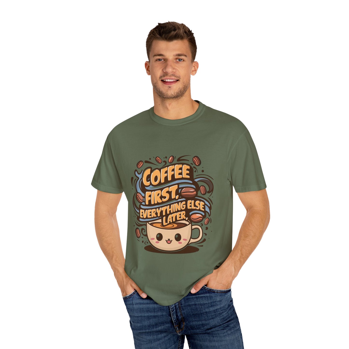 Coffee First Unisex T-Shirt
